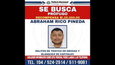 La Policía ofrece una recompensa de $25 mil a quien suministre información sobre el paradero de Rico Pineda