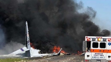 Cinco muertos al estrellarse un avión militar estadounidense en Georgia
