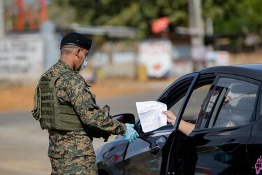 Patrullaje en las calles para garantizar el orden público