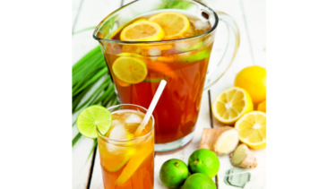 Infusión de té para el verano