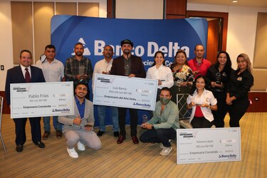 Banco Delta realiza la premiación de su concurso “Empresarios Creciendo”.