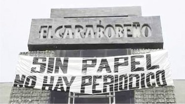 Periódico venezolano ya no circulará