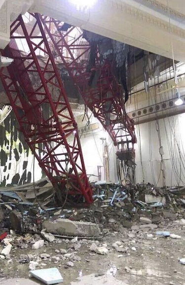 Al menos 107 muertos al caer una grúa en mezquita de La Meca
