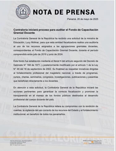 Docentes no temen a la auditoría del fondo de capacitación: ¿Qué dicen los dirigentes?