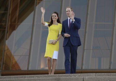 Australia recibe con sol a Catalina, Guillermo y 'baby George'