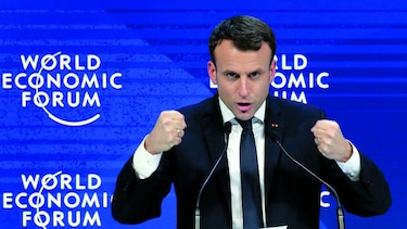 Trump y Macron, las dos caras de Davos