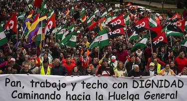 Marchas por la Dignidad toman Madrid para reclamar pan y trabajo