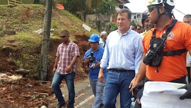 Inspeccionan trabajos en zonas afectadas por lluvias en Samaria