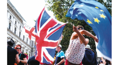Protestas contra Boris Johnson en Reino Unido