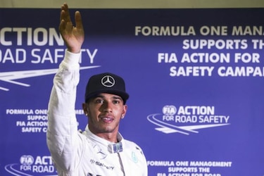 Hamilton partirá en la punta en el Gran Premio de Singapur