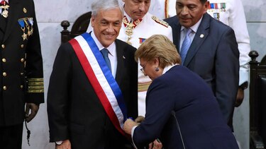 Conservador Sebastián  Piñera es investido presidente de Chile