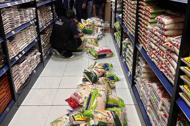 Acodeco decomisa más de 1,500 libras de arroz contaminado 