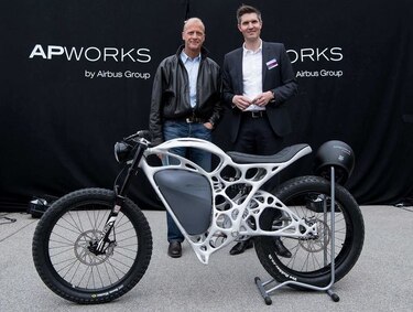 Filial de Airbus devela moto eléctrica impresa en 3D