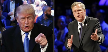 Trump sigue en cabeza entre los republicanos y Bush se hunde
