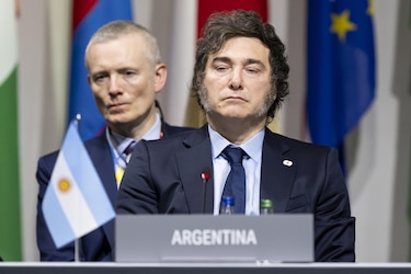 Javier Milei llama a Pedro Sánchez ‘cobarde’ y dice que ‘aplica el modelo de Maduro’