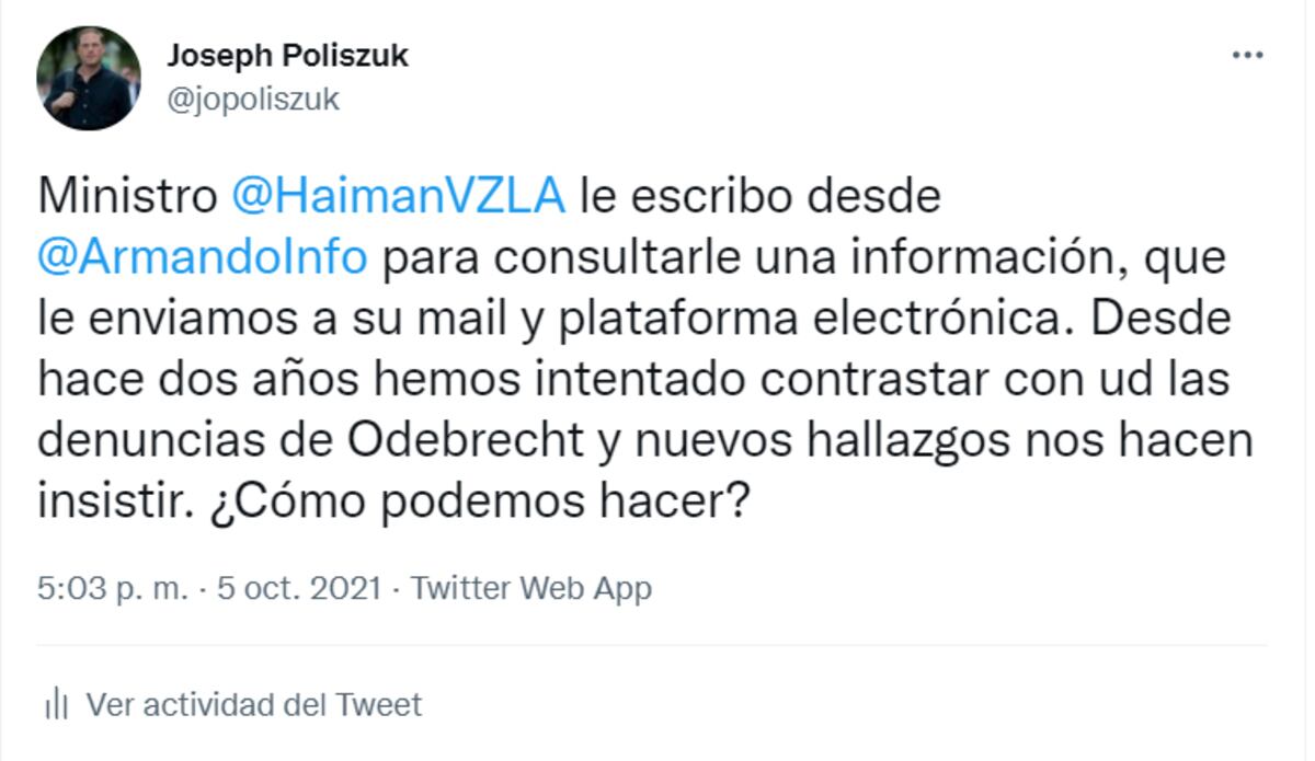 Los pagos de la caja dos de Odebrecht alcanzaron el entorno del torturador de Venezuela