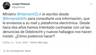 Los pagos de la caja dos de Odebrecht alcanzaron el entorno del torturador de Venezuela