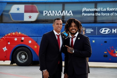 Imágenes del arribo de la selección de Panamá a Rusia