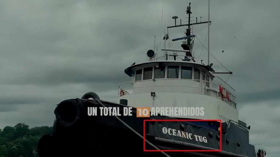 La ruta y los dueños del Oceanic Tug, la nave incautada con $200 millones en droga