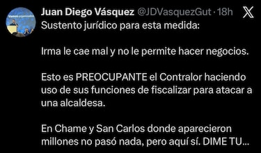 ‘Quieren destruir a San Miguelito y a su alcaldesa’, advierte Juan Diego Vásquez