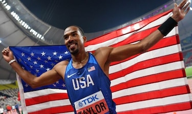 Cuarto título mundial de Taylor en triple salto