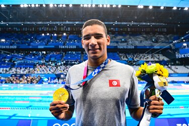 El tunecino Hafnaoui, oro olímpico por sorpresa en 400 metros libre de natación