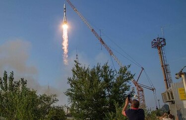 Cápsula rusa Soyuz va rumbo a la estación espacial internacional