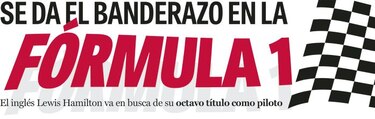 Se da el banderazo en la fórmula 1