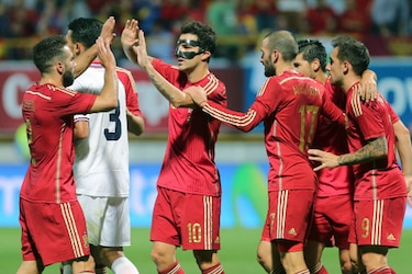 España derrota 2-1 a Costa Rica en partido amistoso