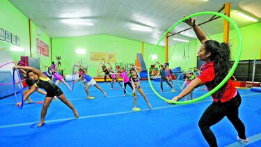 Entretenimiento y gimnasia rítmica van de la mano