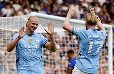 Manchester City gana con goles de Haaland y Kovacic en el inicio de la defensa la Premier League