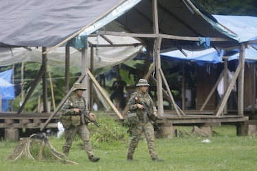 Esperan orden del Ministerio Público para destruir y desalojar el campamento clandestino de migrantes en Darién
