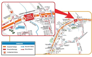 Anuncian cierre nocturno de la carretera Panamericana este viernes y sábado