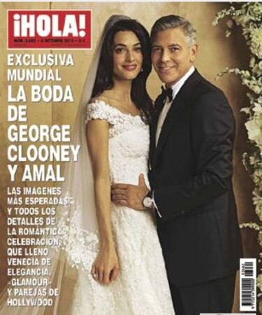 ‘¡Hola!’ publicará en exclusiva las fotos de la boda de George Clooney