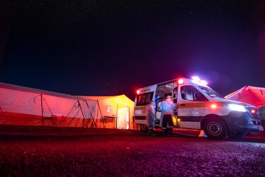 Los primeros pacientes con Covid-19 ya llegaron al hospital campaña en La Chorrera