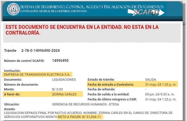Tres gerentes y tres directores de Etesa buscan llevarse casi $1 millón en liquidaciones