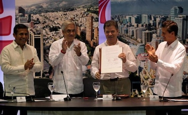 Colombia, Chile, México y Perú acuerdan liberar comercio