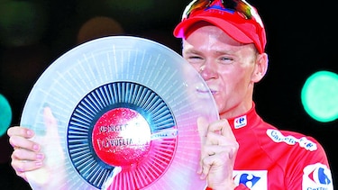 Chris Froome se coronó ayer