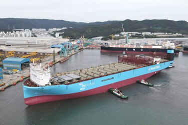 Naviera Maersk impulsa la descarbonización con nuevos buques propulsados con metanol