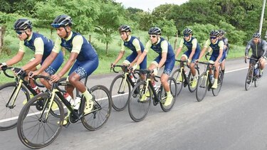 Además de pedalear, hay tiempo para compartir