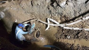 Finalizan trabajos de reparación de tubería en la vía Transístmica