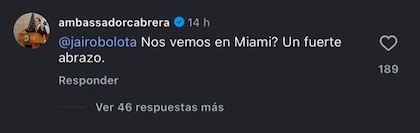 Embajador de Estados Unidos a Jairo Salazar: ‘¿Nos vemos en Miami?’