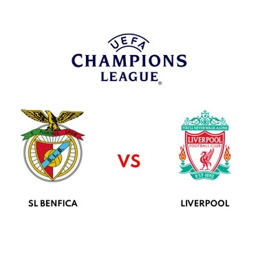 SL Benfica ante Liverpool en los cuartos de final de la Champions League