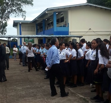Regresan a clases en el Centro Educativo de Parita