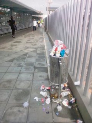 Desvalijan zonas pagas del Metro Bus aún sin estrenar