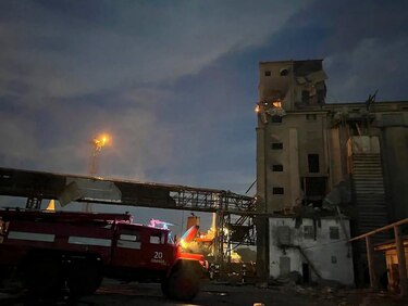 Ataque ruso contra silo a orillas del Danubio ha destruido 40,000 toneladas de cereal