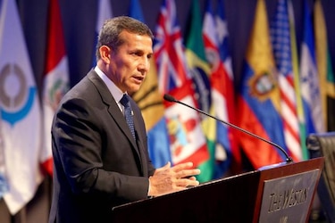 Oficializan viaje de Ollanta Humala a Panamá y Colombia