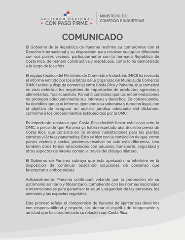 Conozca los 10 datos claves del conflicto comercial entre Panamá y Costa Rica en la OMC