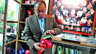 Los guantes de los Reyes del boxeo