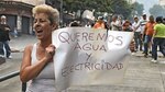 Protestan por falta de energía eléctrica y agua